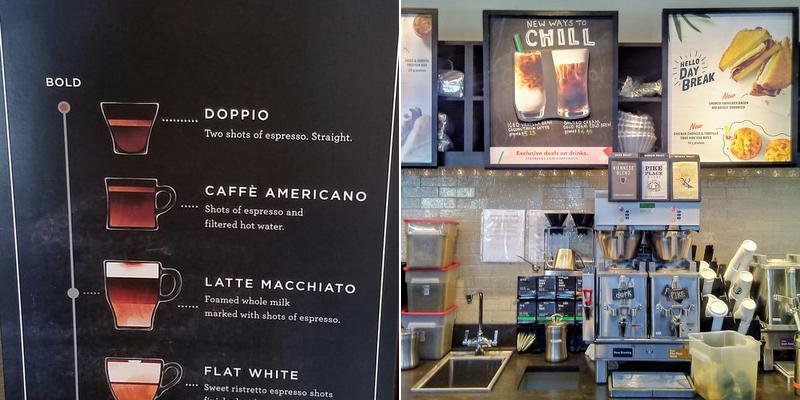 Starbucks Menu