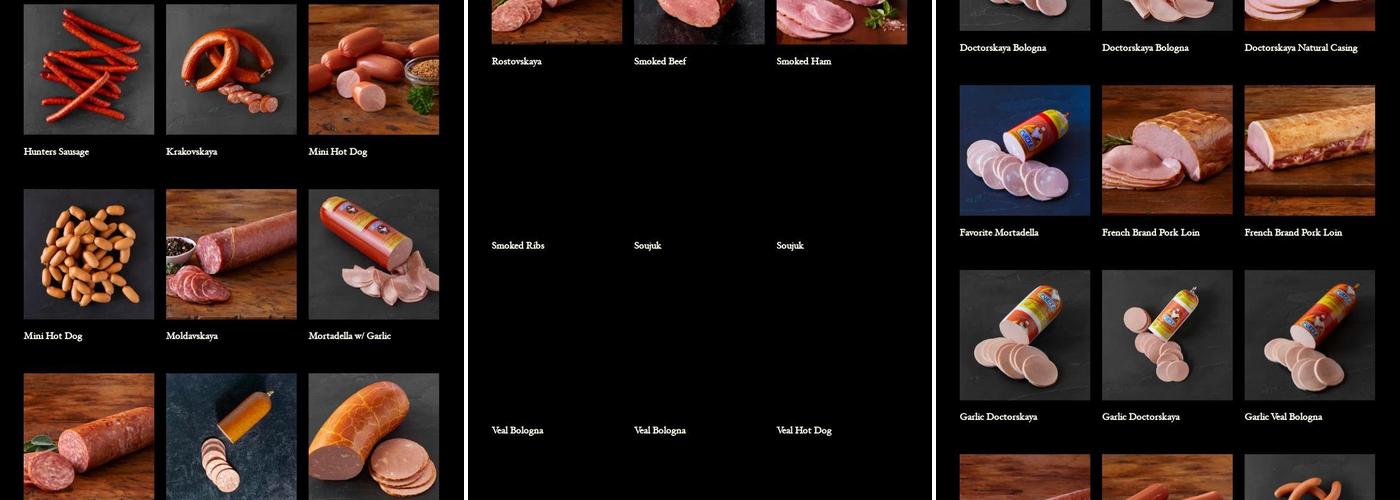 Eureka Sausage Menu