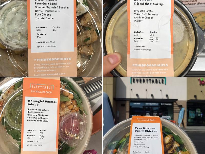Everytable Menu