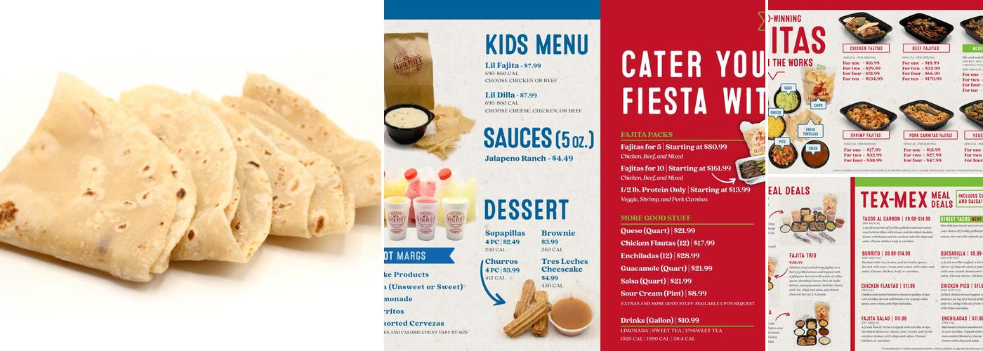 Fajita Pete's - Carrollton Menu