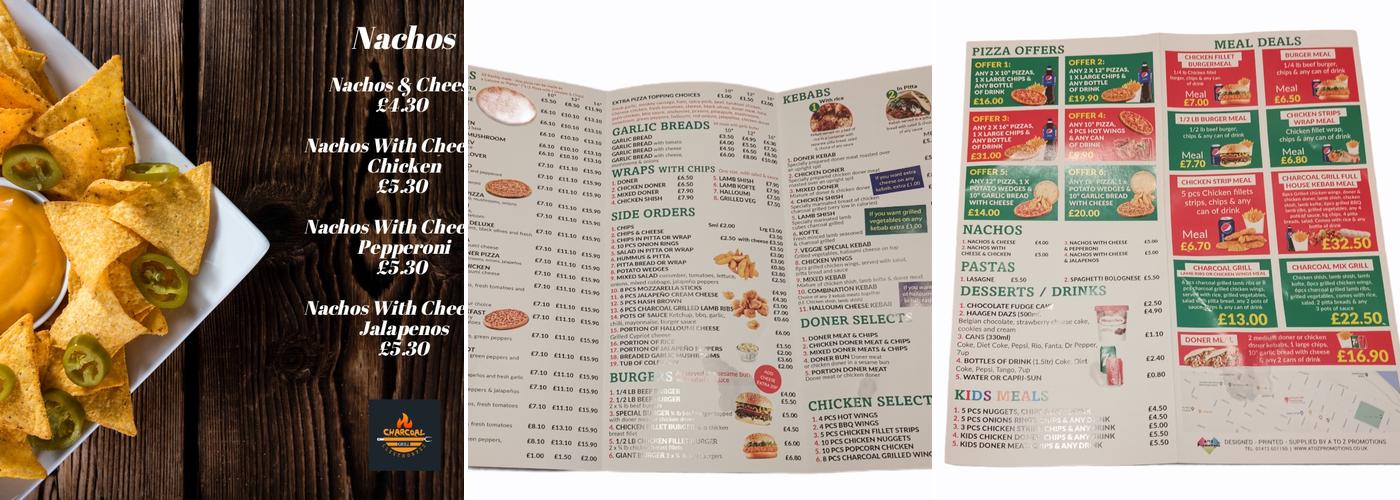 Charcoal Grill Cleethorpes Menu