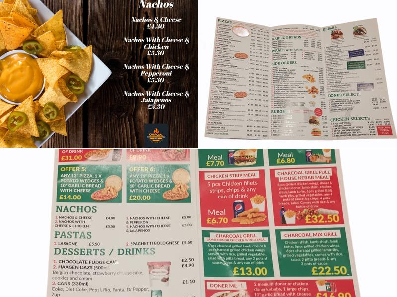 Charcoal Grill Cleethorpes Menu