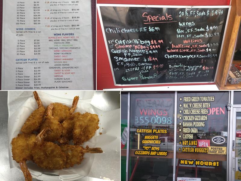 Famous Buffalo Wings & Things Menu