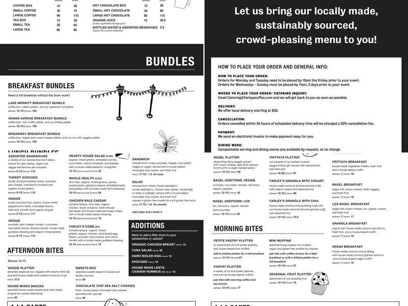 Farley's Coffeehouse Menu
