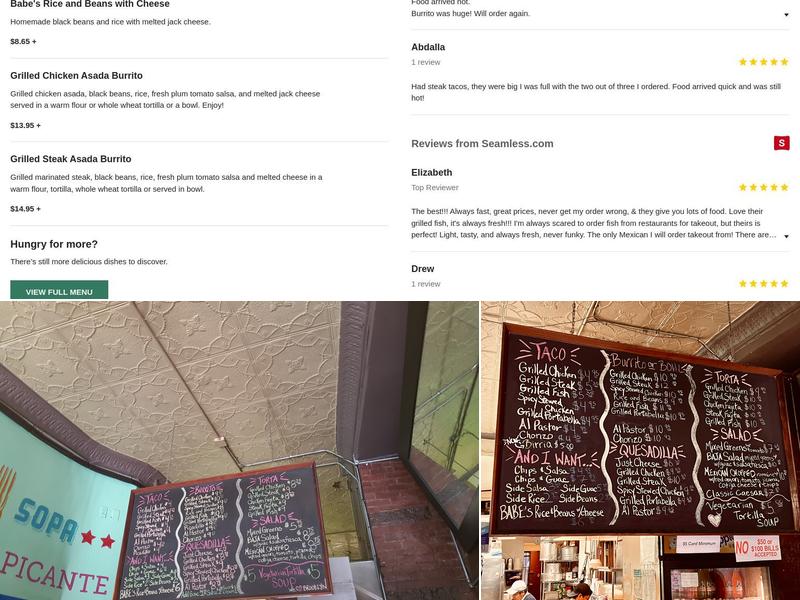 Fatty Daddy Menu
