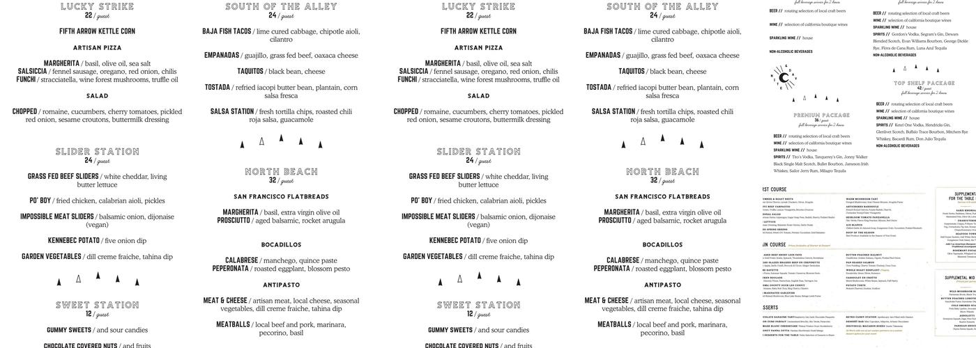 Fifth Arrow Menu