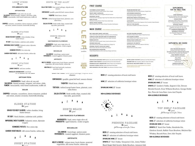 Fifth Arrow Menu