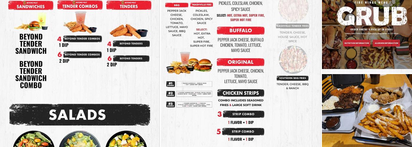 Fire Wings Fair Oaks Menu