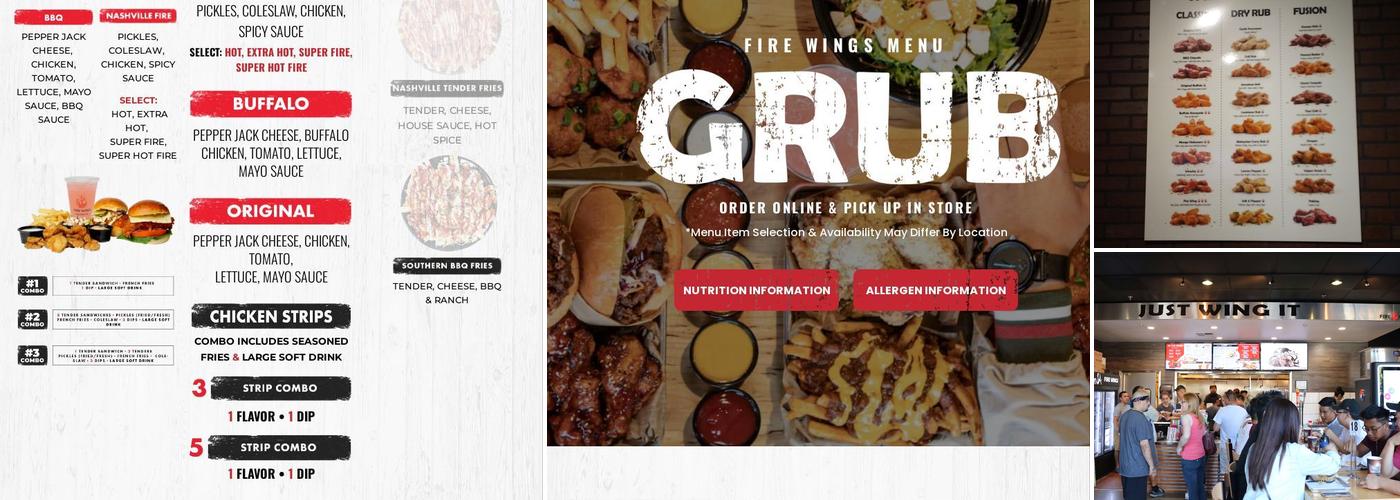 Fire Wings Natomas Menu