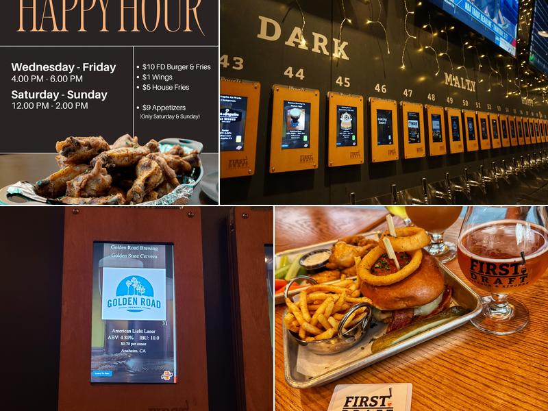 First Draft Taproom & Kitchen Menu