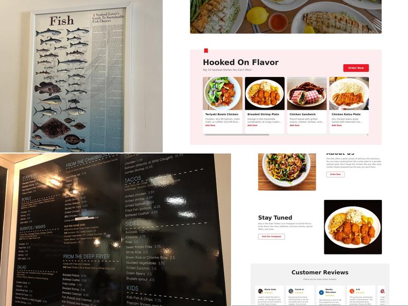 Fish Dish Menu