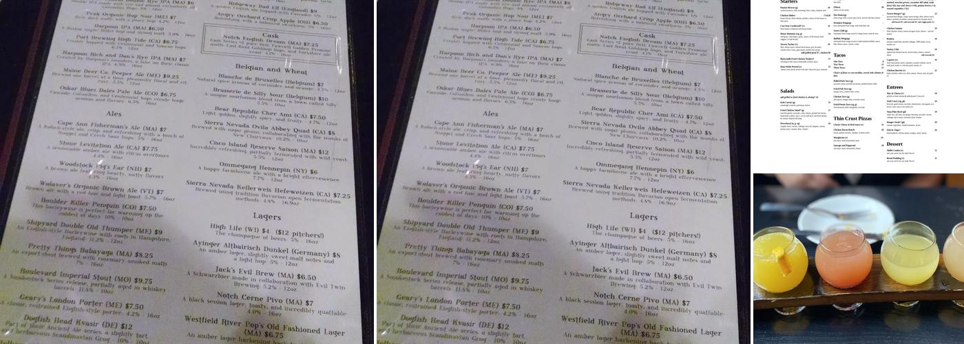 Five Horses Tavern - South End Menu