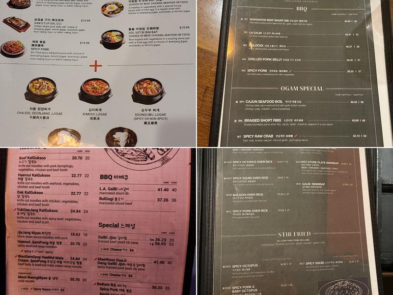 Five Senses (Koreatown) Menu