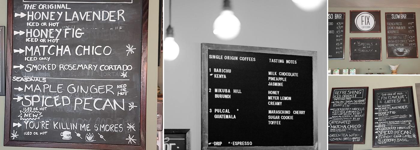 Fix Coffeebar Menu