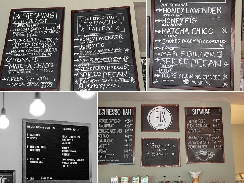 Fix Coffeebar Menu