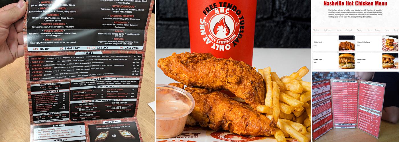 Nashville Hot Chicken Menu