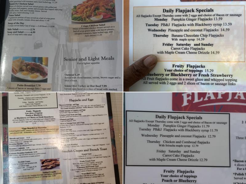 FlapJacks Diner Menu
