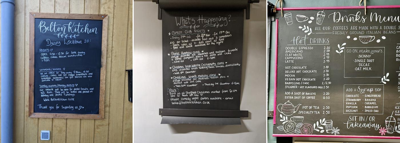 Belton Coffee House Menu