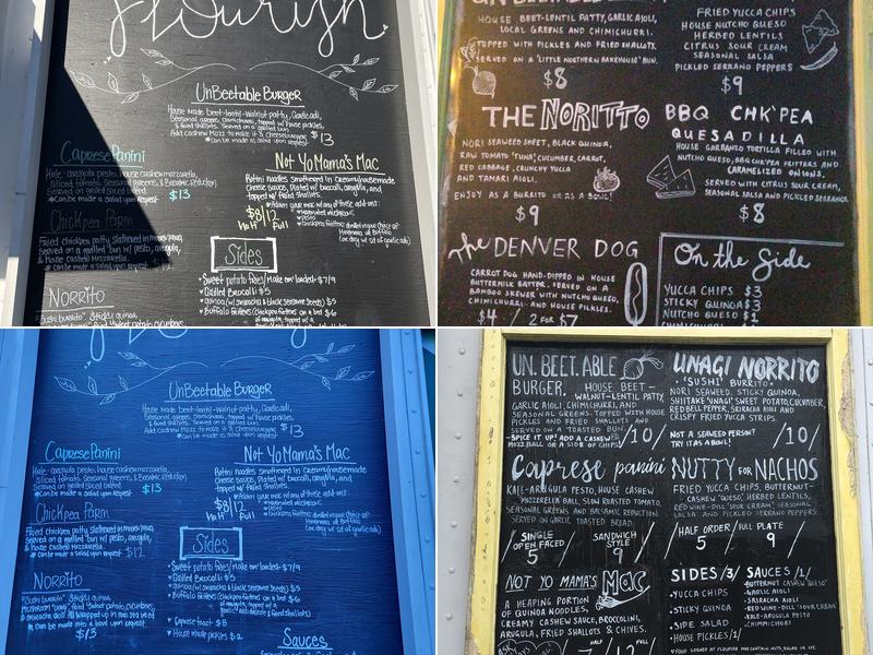 Flourish Plant-Based Kitchen Menu