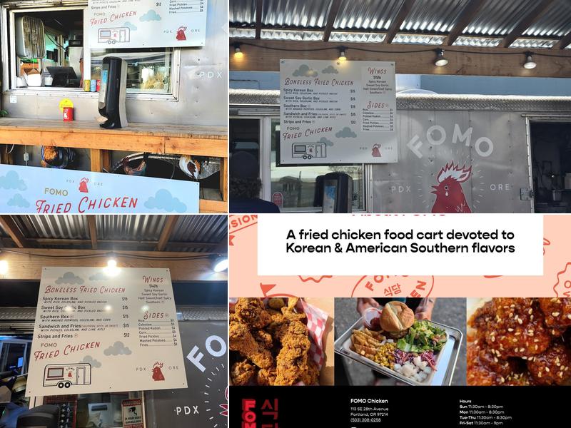 FOMO Chicken Menu