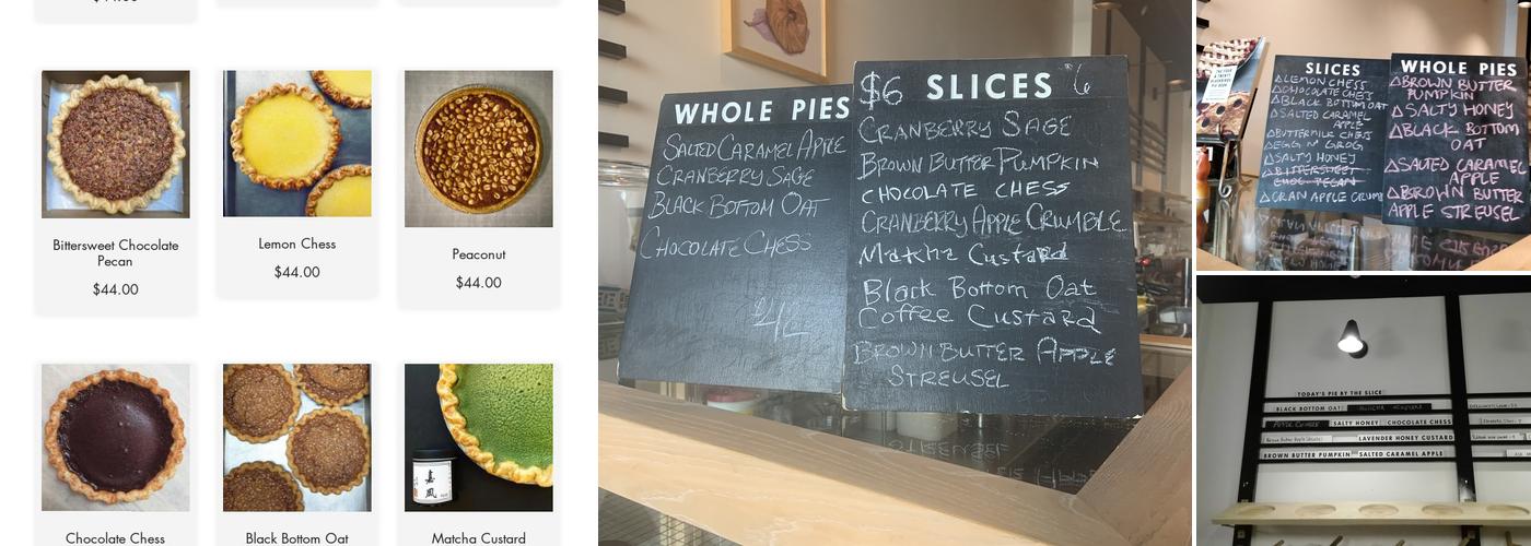 Four & Twenty Blackbirds Pie Counter & Bar Menu