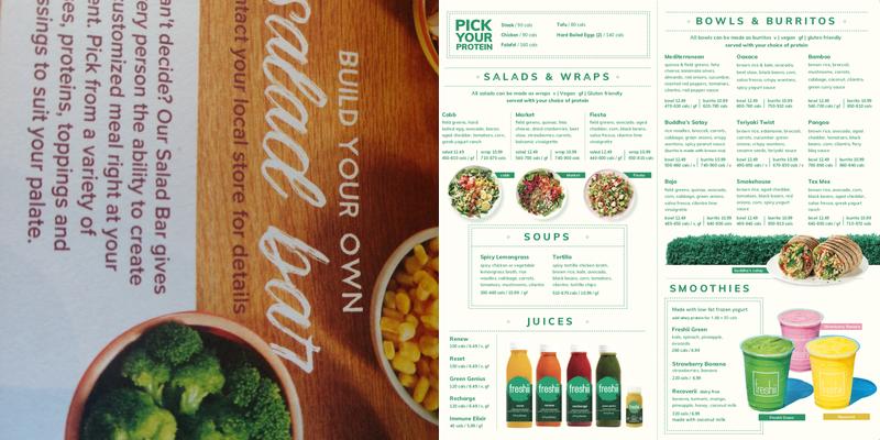 Freshii Menu