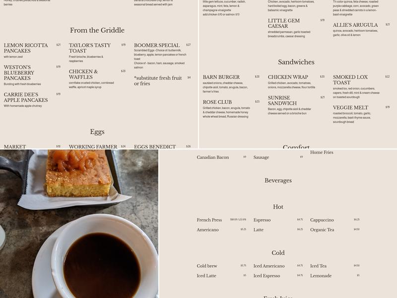 Friend Of A Farmer - Gramercy Park Menu