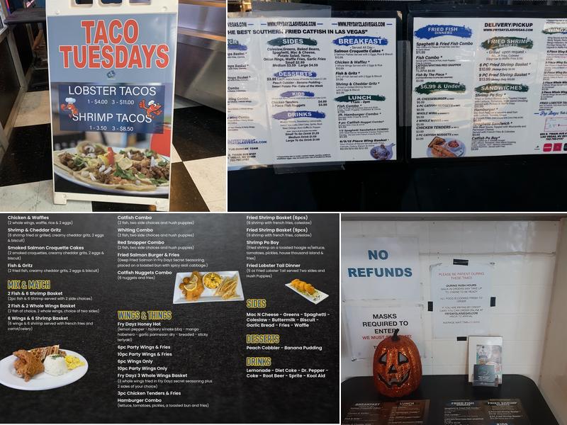 Fry Dayz Fish And Wings Menu