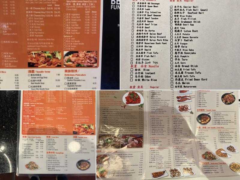 Funny BBQ 98 Menu