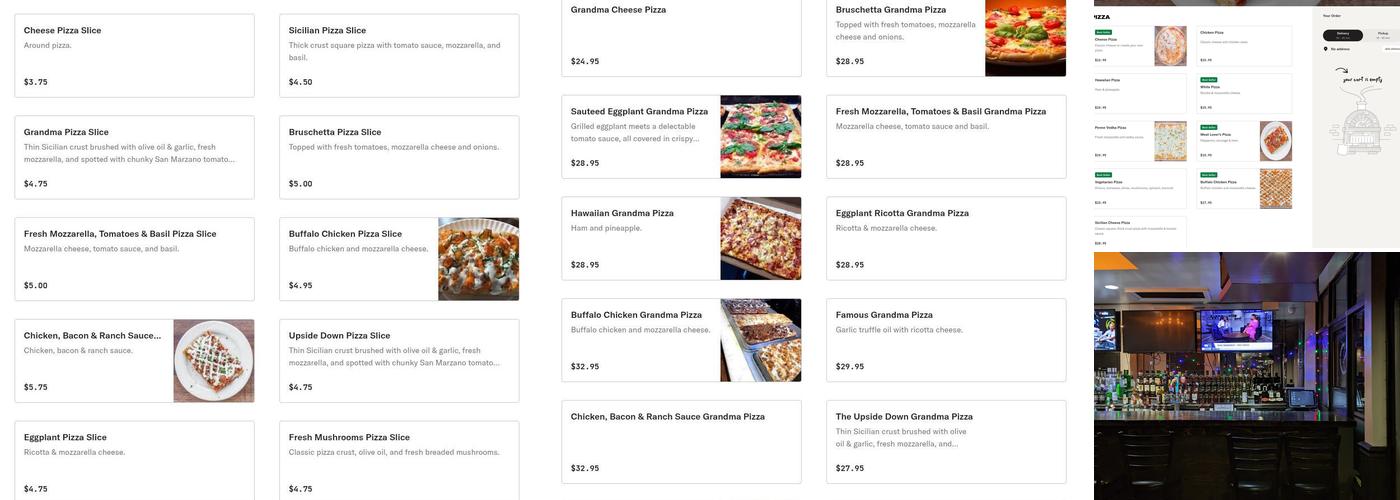 Garlic New York Pizza Bar Menu