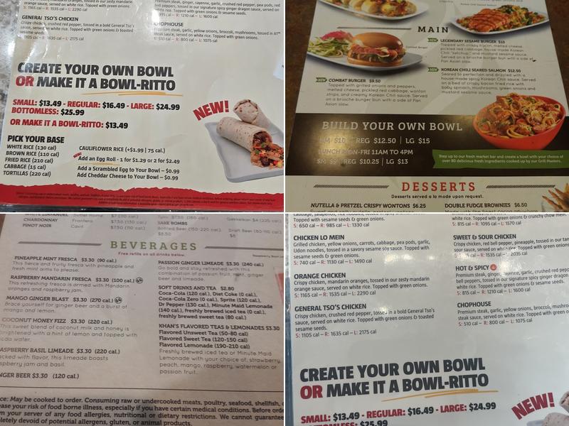 Genghis Grill Menu