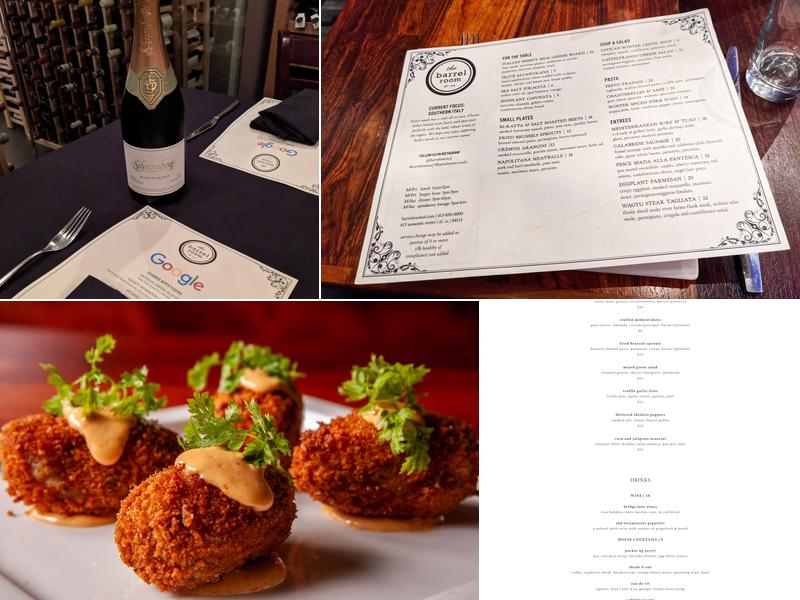 The Barrel Room Menu