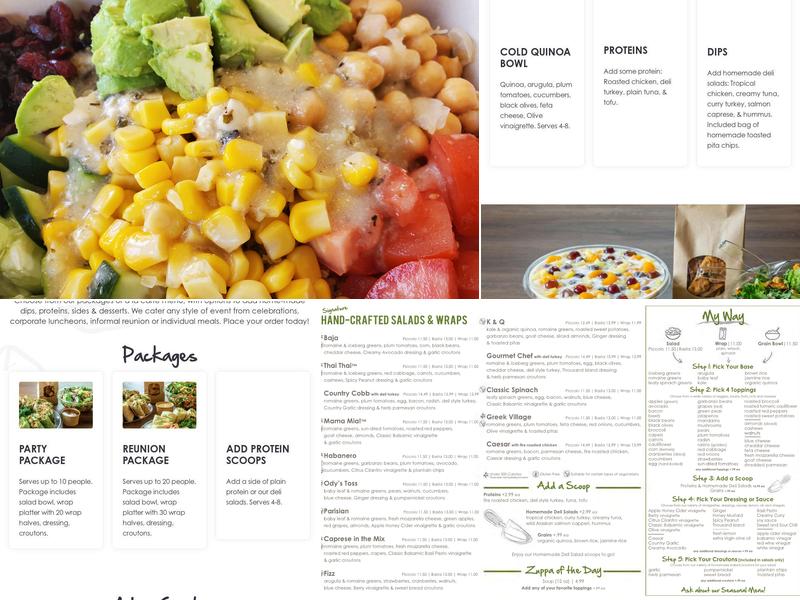 Giardino Gourmet Salads of Sunrise Menu