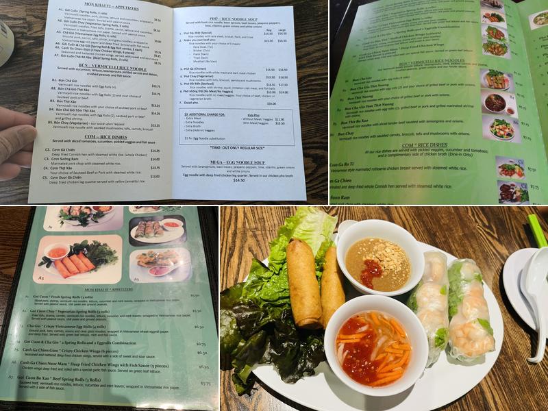 Glendale Phở Co. Menu