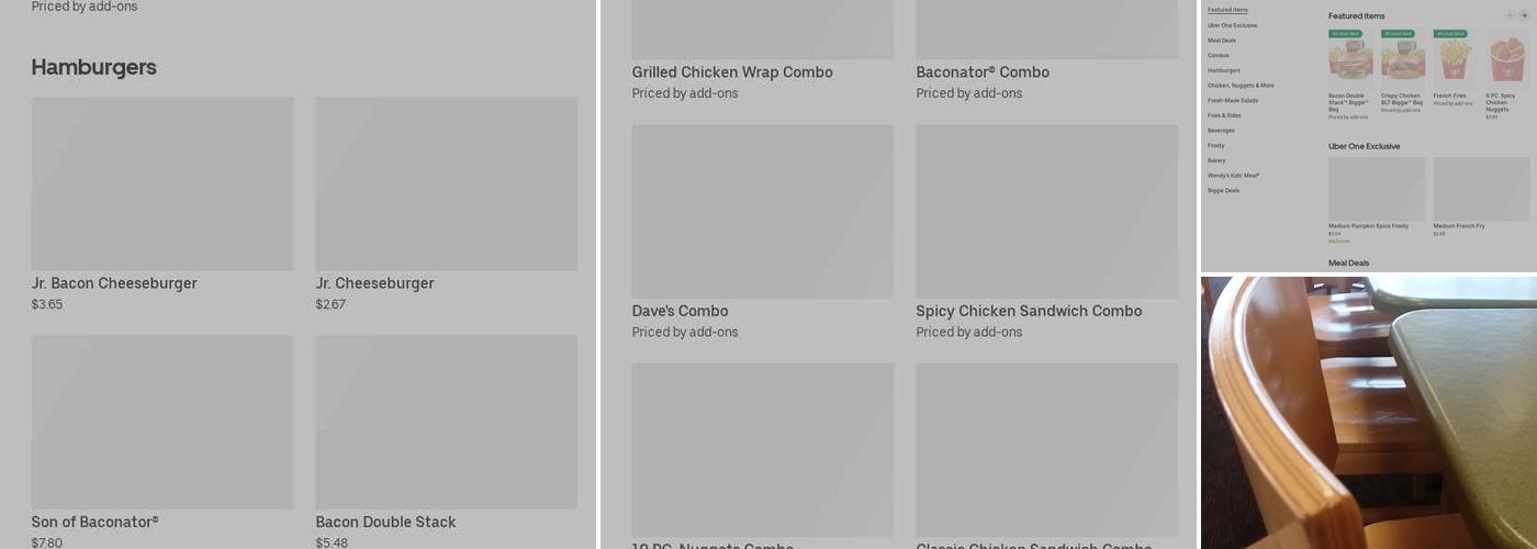 Wendy's Menu