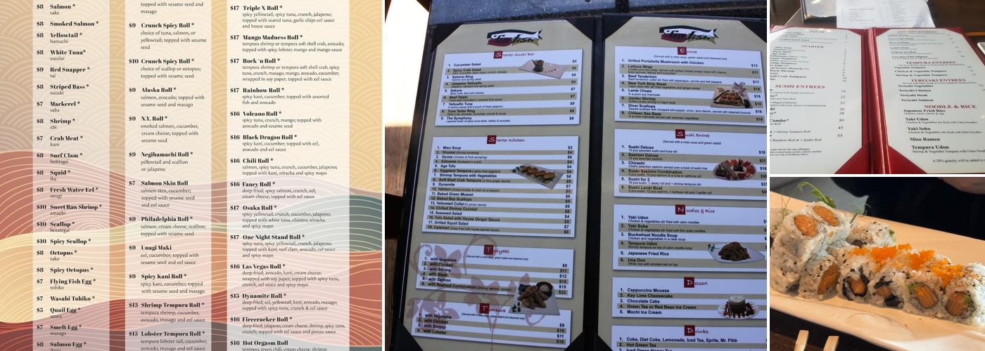 Go Fish Sushi Denver Menu