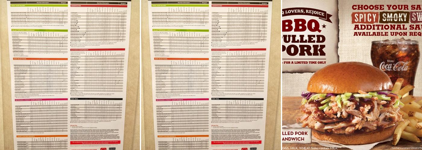 Wendy's Menu