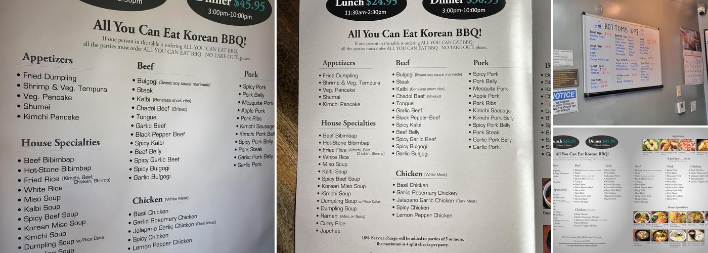 Gogi House Menu