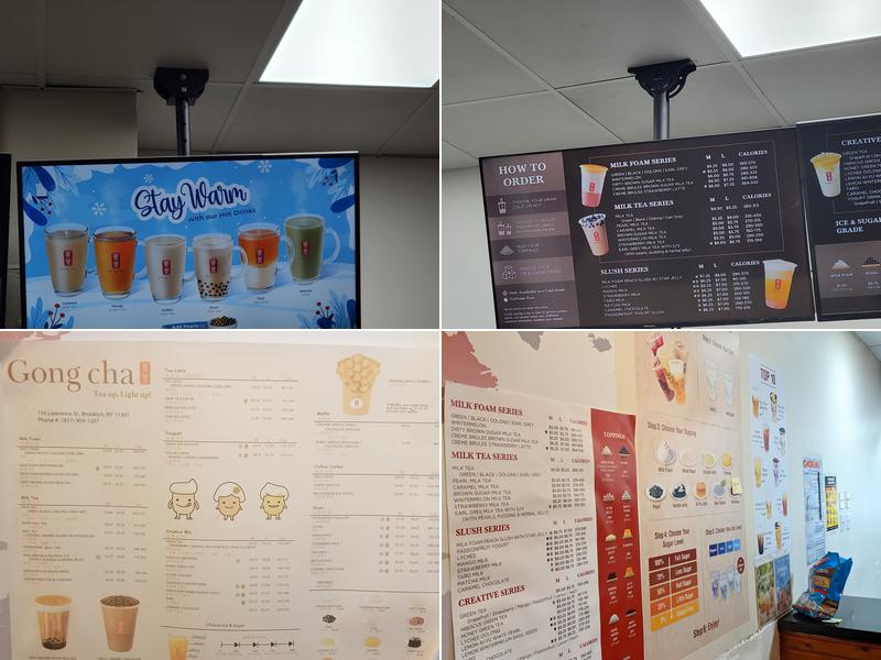 Gong Cha Menu