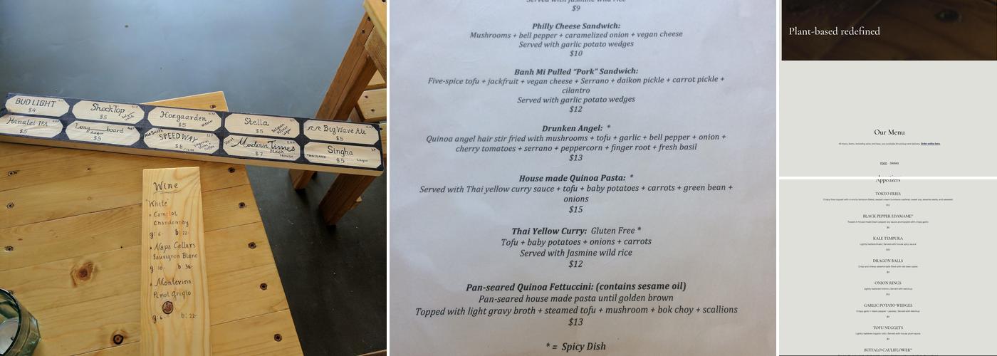 Grains Menu