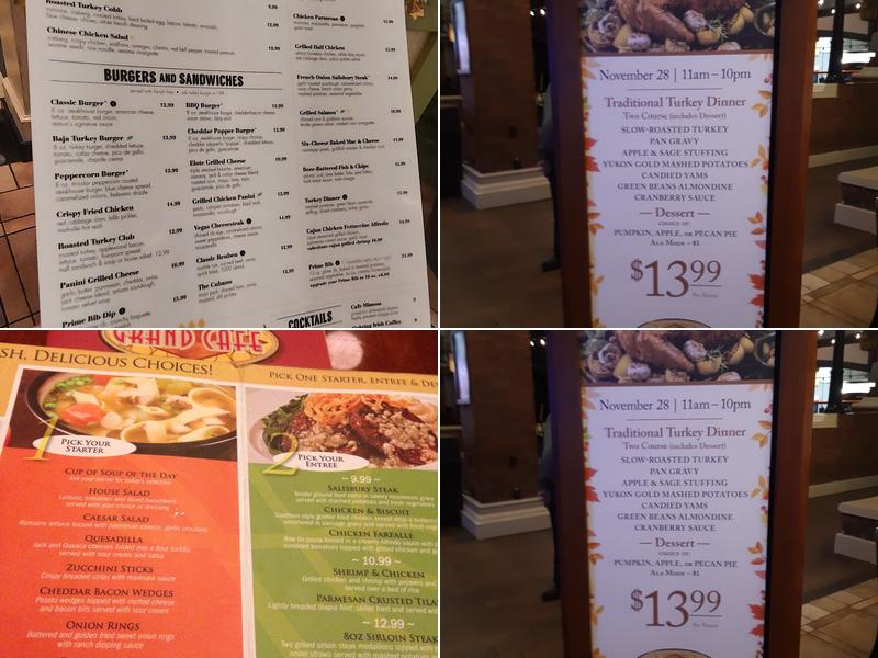 The Brass Fork Menu