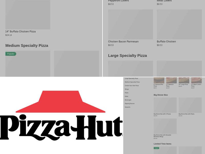 Pizza Hut Menu