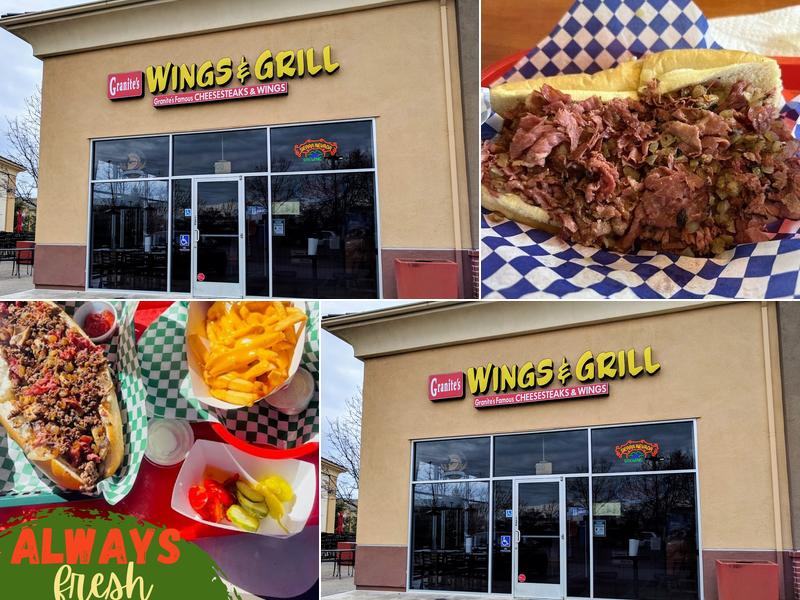 Granite's Famous Cheesesteaks & Wings 9077 Foothills Blvd Suite 300, Roseville