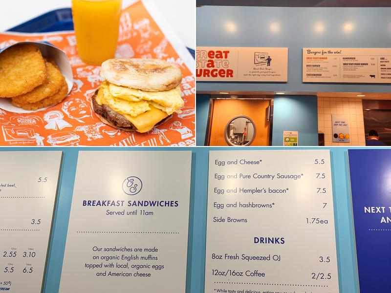 Great State Burger Menu