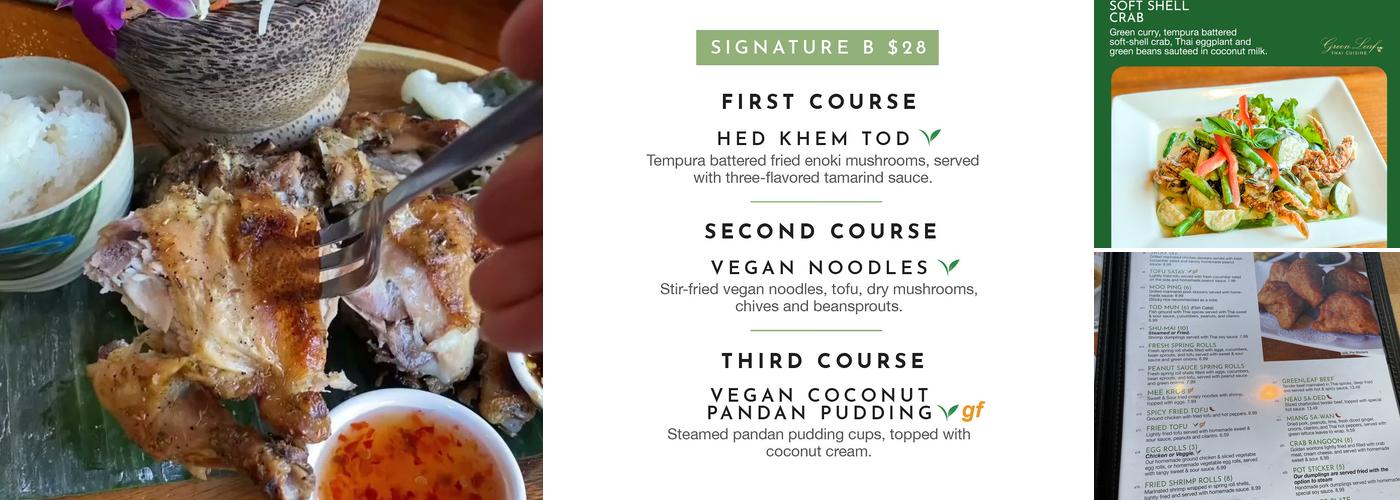 Green Leaf Thai Cuisine Menu