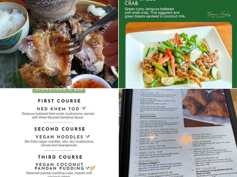 Green Leaf Thai Cuisine Menu