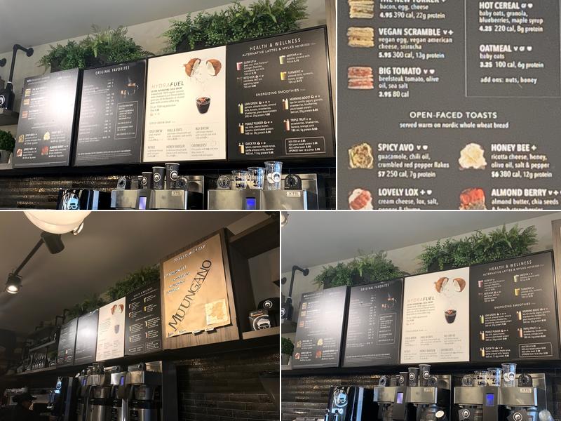Gregorys Coffee Menu