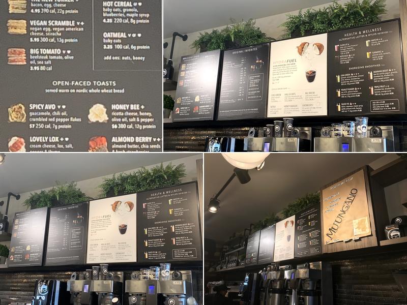 Gregorys Coffee Menu