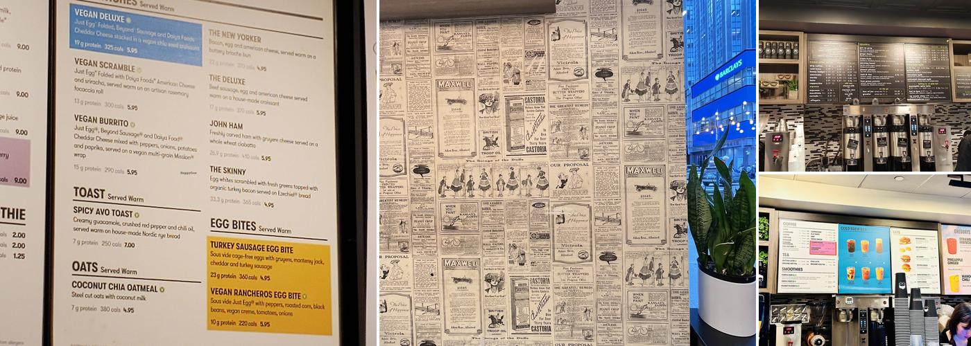 Gregorys Coffee Menu