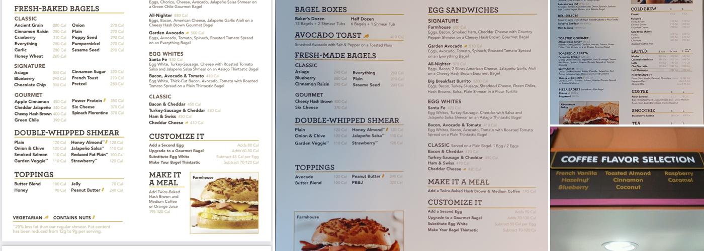 Einstein Bros. Bagels Menu
